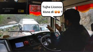 Bus Driver ANGRY and FRUSTRATED on lane violators  | JKSTC Bus Struggling in Dangerous Traffic