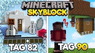 Ich habe 90 TAGE Minecraft SKYBLOCK überlebt und DAS ist passiert!