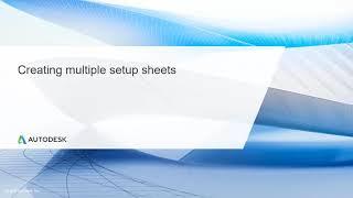 Multi Axis CNC Toolpath Lesson 14.1 - Creating multiple setup sheets