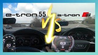 Audi E-Tron 55 Quattro VS. Audi E-Tron S | 0-100km/h & 100-200km/h | POV | CarPerformance Media