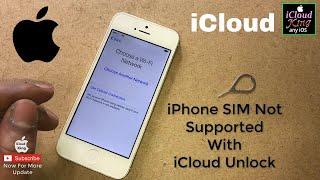 iPhone Sim Not Supported With iCloud Activation Unlock Trick & Tips️