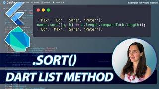 List Method .sort() in Dart and Flutter