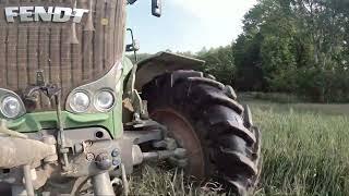 Fendt 927 beim Düngerstreuen