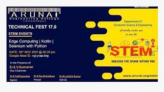 TECHNICAL FEST | STEM -17.0 | DEPARTMENT OF CSE | 1504-ARUNAI ENGINEERING COLLEGE | TIRUVANNAMALAI