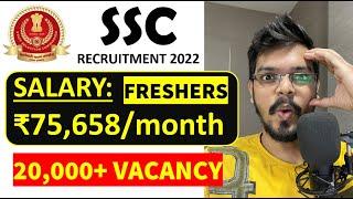 SSC CGL Recruitment 2022| 20,000+ VACANCY | Freshers| Permanent Job| Latest Jobs 2022