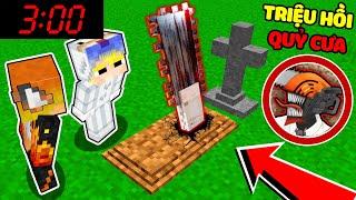 TÔ GÀ THỬ THÁCH 24H TRIỆU HỒI QUỶ CƯA VÀO 3H SÁNG TRONG MINECRAFT*TRIỆU HỒI CHAINSAW MAN KINH DỊ