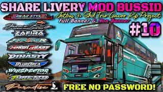 UPDATE SHARE 10 LIVERY MOD BUSSID JETBUS 3+ SHD TRIOO GACOR KP PROJECT FULL BANNER & NON BANNER!