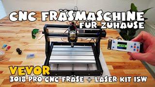 VEVOR 3018 Pro CNC Fräsmaschine mit Laser Kit 15W