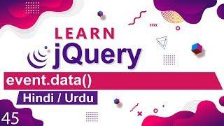 jQuery Event Data Property Tutorial in Hindi / Urdu