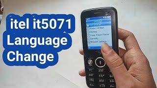 itel it5071 Language change settings