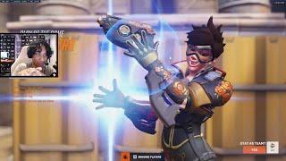 This is What a level 100 Tracer looks like - Sugarfree Season 10 Top 500 Gameplay Overwatch 2