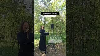 So wie du warst (Unheilig) Livegesang im Friedwald- Engelsstimme Anna