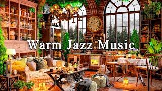 Relaxing Jazz Instrumental Music & Cozy Coffee Shop  Calming Jazz Piano Music for Work, Relax