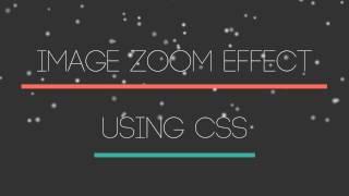 Image Zoom Effect | CSS - TheMindSpeaks