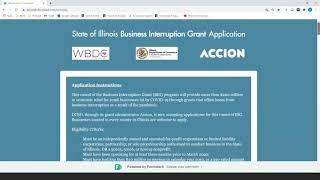 BACP Webinar: Illinois Business Interruption Grants (BIG) Program