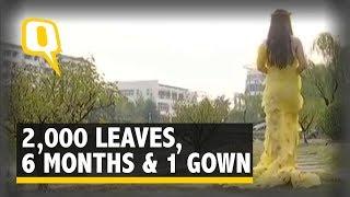 Incredible Fashion: Six Months, 2,000 Leaves and Just One Gown - The Quint