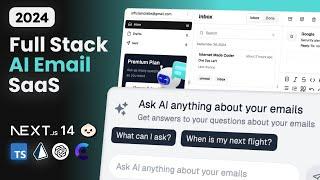 Build and Deploy Full Stack AI Email SaaS | Next JS 14, Prisma, OpenAI, Stripe, TypeScript, Tailwind