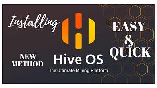 Hive OS | installing | New Method| Easy |