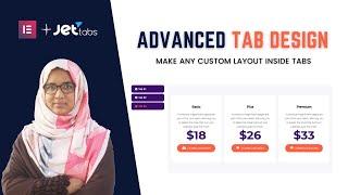 Elementor tab design with JetTabs Plugin | Design content area as you want!