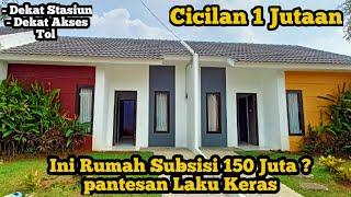 Rumah Subsidi 150 Jutaan keren begini deket stasiun lagi 