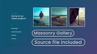 How to make Filterable Gallery Effect with Lightbox or magnific popup in HTML CSS JS - Source code