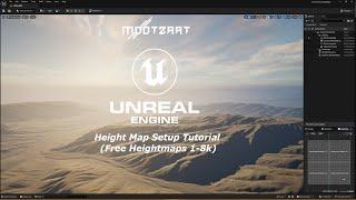 Unreal Engine 5 - Import 4k Heightmaps Tutorial Part 4 (Free Heightmaps)