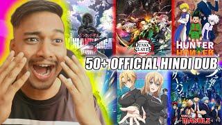 Top 50 Anime with Official Hindi Dub! | Anime in India