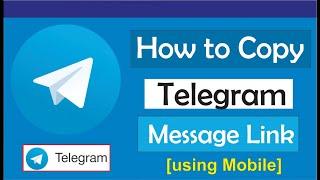 How to copy message link on telegram