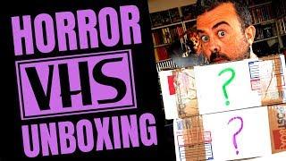 Big box VHS HORROR MOVIES UNBOXED! New tapes for my VHS horror collection 2019