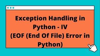 EOF Errors   Exception Handling in Python IV(CodeChef), How to solve NZEC error in codechef ide?