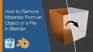 Remove Materials From an Object or a File in Blender