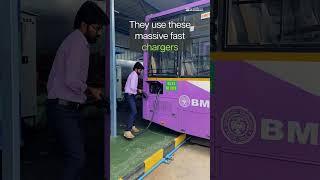 A look at the electric bus charging station in Bengaluru #Bus4us #bmtc