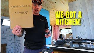 Full IKEA kitchen in our shuttle bus conversion! (DIY installation)