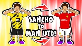 🟡JADON SANCHO to MAN UTD - deal done! (Transfer Parody Song)