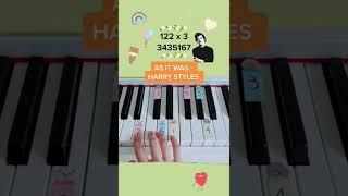 As It Was - Harry Styles (Piano Tutorial) #asitwas #harrystyles #easypianotutorial #summypiano