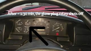 7.3 Powerstroke Glow Plug Relay Time vs “Wait To Start” Light Time at 33 degrees F