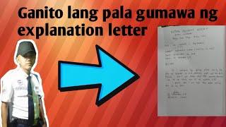 Paano gumawa ng explanation letter ang security guard ?
