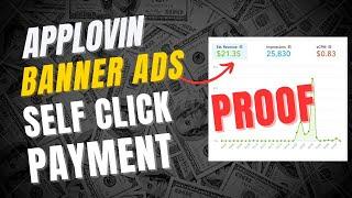 Applovin payment proof | Applovin self click payment proof | as developers | applovin march proof