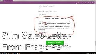 Anatomy of a $1million Frank Kern sales letter