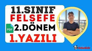 11. SINIF FELSEFE 2 DÖNEM 1 YAZILINEWKOLAY SENARYO + PDF #yazılı#felsefe #yazılıvideolar#11felsefe