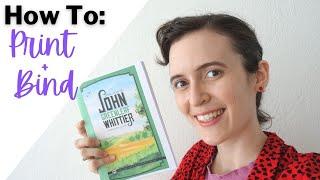How to Print and Bind a Book | EASY TUTORIAL! | Printing PDF Curriculum at Home