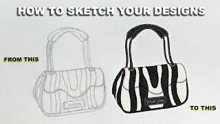 How I Sketch My Designs! How To Sketch Your Own Designs!