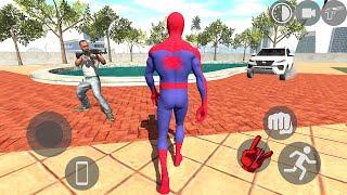 Playing as SpiderMan in Indian Bikes Driving 3D