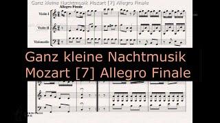 Ganz kleine Nachtmusik K.648 Mozart 7 Allegro Finale