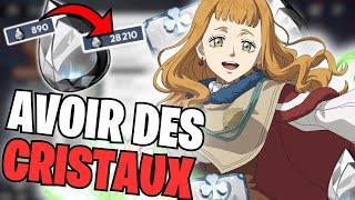 GUIDE ULTIME POUR AVOIR DES CRISTAUX GRATUITS - BLACK CLOVER MOBILE