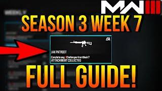 How To Complete ALL SEASON 3 WEEK 7 Challenges MW3 (Multiplayer)