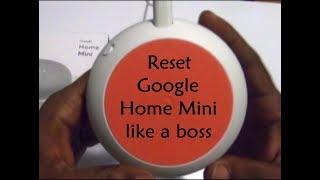 How to reset Google Home Mini