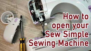How to open simple sewing machine | Sew simple sewing machine troubleshooting