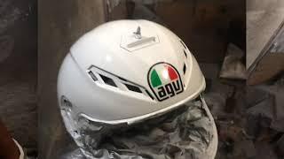 Repaint AGV K3SV Putih Polos