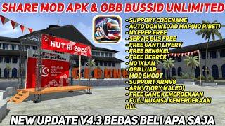 Update Terbaru Mod Apk & Obb Unlimited Bussid V4.3 || Support Semua Kodename & Semua Android